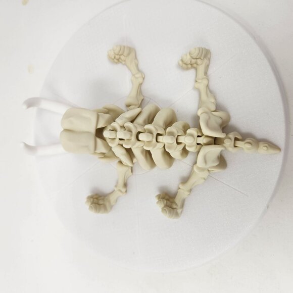 3D Printed Flexi Factory Articulated Mammoth Dinosaur Skeleton 7" x 4" - Picture 5 of 7